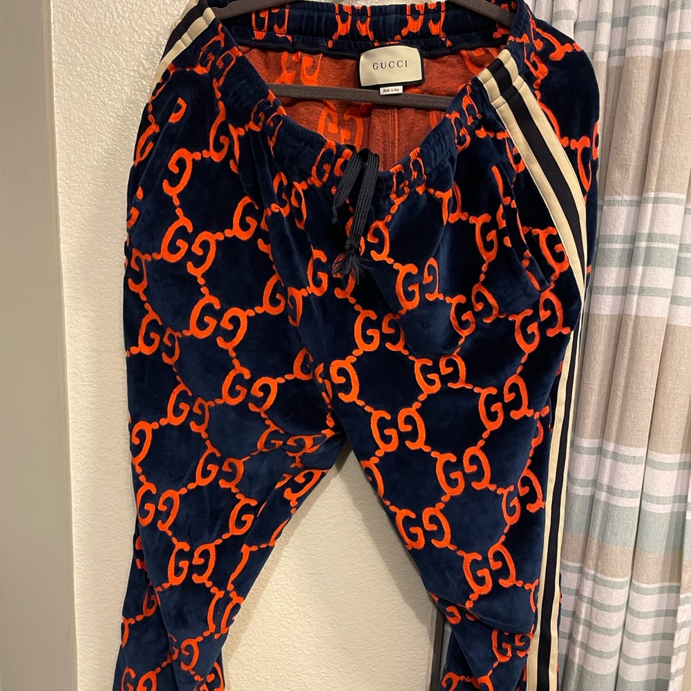 GUCCI COTTON VELVET PANTS LIMITED EDITION RETAILS $2000+ - Picture 1 of 10